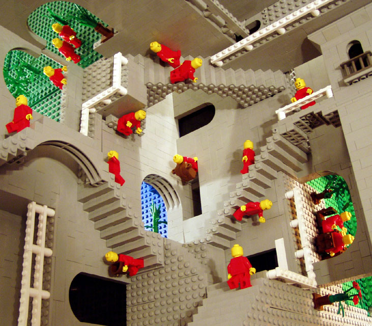 Escher Relativity in Lego